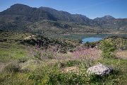 ...do hornatého území pohoří Sierra Morena, kde se nachází několik velkých přehrad a na stráních roste divoký chřest.