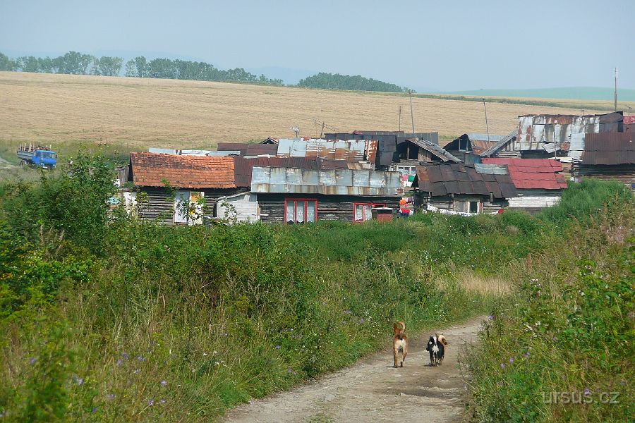 P1020489.JPG - Posléze se před námi vynořuje i podivná osada.