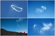 Etna k nebi znova vysílá i kouřové prstence. Vznikají zřejmě tak, že pára pod tlakem proniká kruhovitě tvarovaným otvorem sopky. Jedná se opravdu o vzácnost, naposledy pozorovanou v roce 2000 a pak v r. 1970.