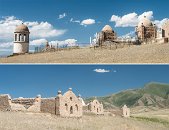 Kupole se vypínají k nebi, náhrobky z nepálených cihel se však pomalu rozpadají.