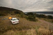 Cesta z Aberdeenu na Skye trvá téměř 5 hodin. Protože jsme vyrazili v pátek večer, zapíchli jsme to po 200 km u jezera Loch Ness. : Skotsko, Skye