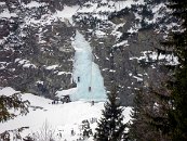 Pohled na známý Veverkův ledopád.