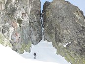 Už zdola cesta vzbuzovala respekt..