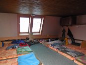 Bydlíme &#34;na povale&#34;. Místa je tu dost, matračky pohodlné, co víc si přát.